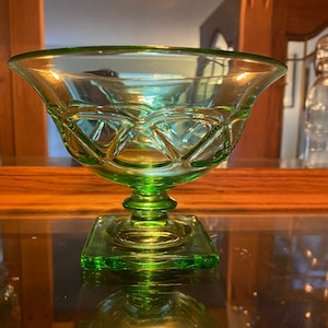 Beautiful Green Glass Display Vase Emerald