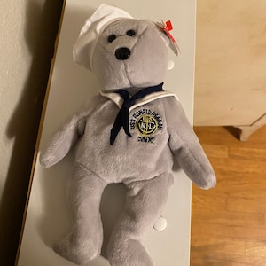 TY Ronnie Navy Beanie Baby