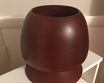 Large Handcrafted Lathed Bowl Sculpture
