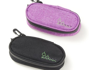 CANNY Stash Pipe Bag – Torba podróżna odporna na zapachy – Ochronne etui odporne na zapachy – Pojemnik do przechowywania z węglem aktywnym – Wyściełane do szkła