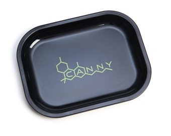 CANNY Rolling Tray – Large Metal Cigarette Rolling Tray | Large  5.5” x 7” Premium Smoking Tobacco Rolling Paper Tray (Black)