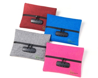 CANNY Mid-Zip - Locking Geruchssichere Tasche – Große Geruchsabscheidung Reisetasche mit Schloss - Geruchssichere BambusKohle und Aktivkohle