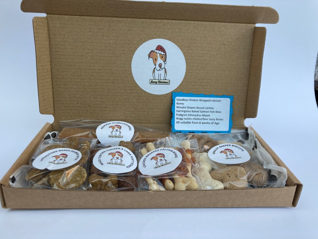 Christmas Dog Treat Box Great Gift for Your Fur Babies for - Etsy UK
