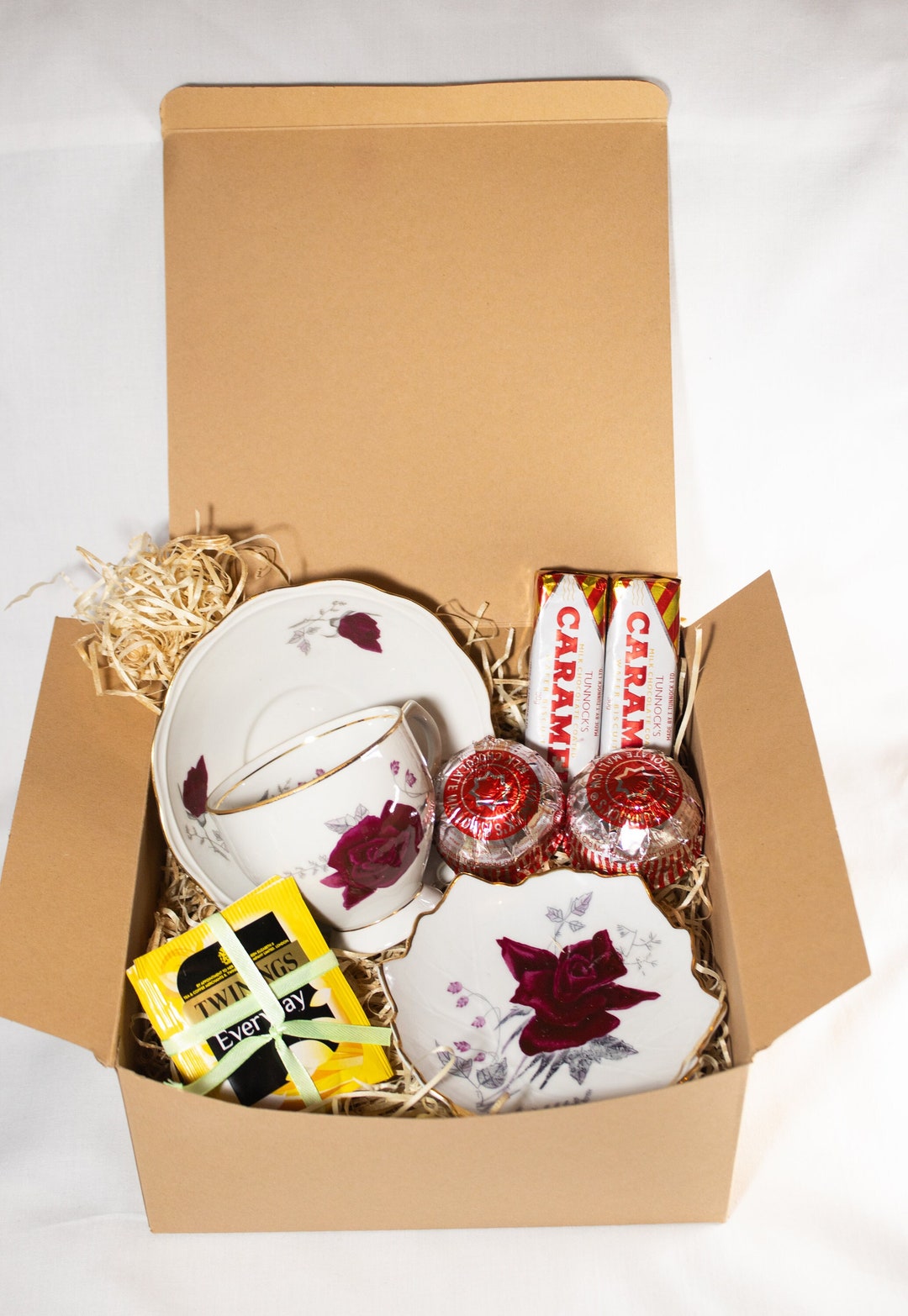 Charming Hamper With Vintage Tea Set for Two Ideal Gift for Tea Lovers ...