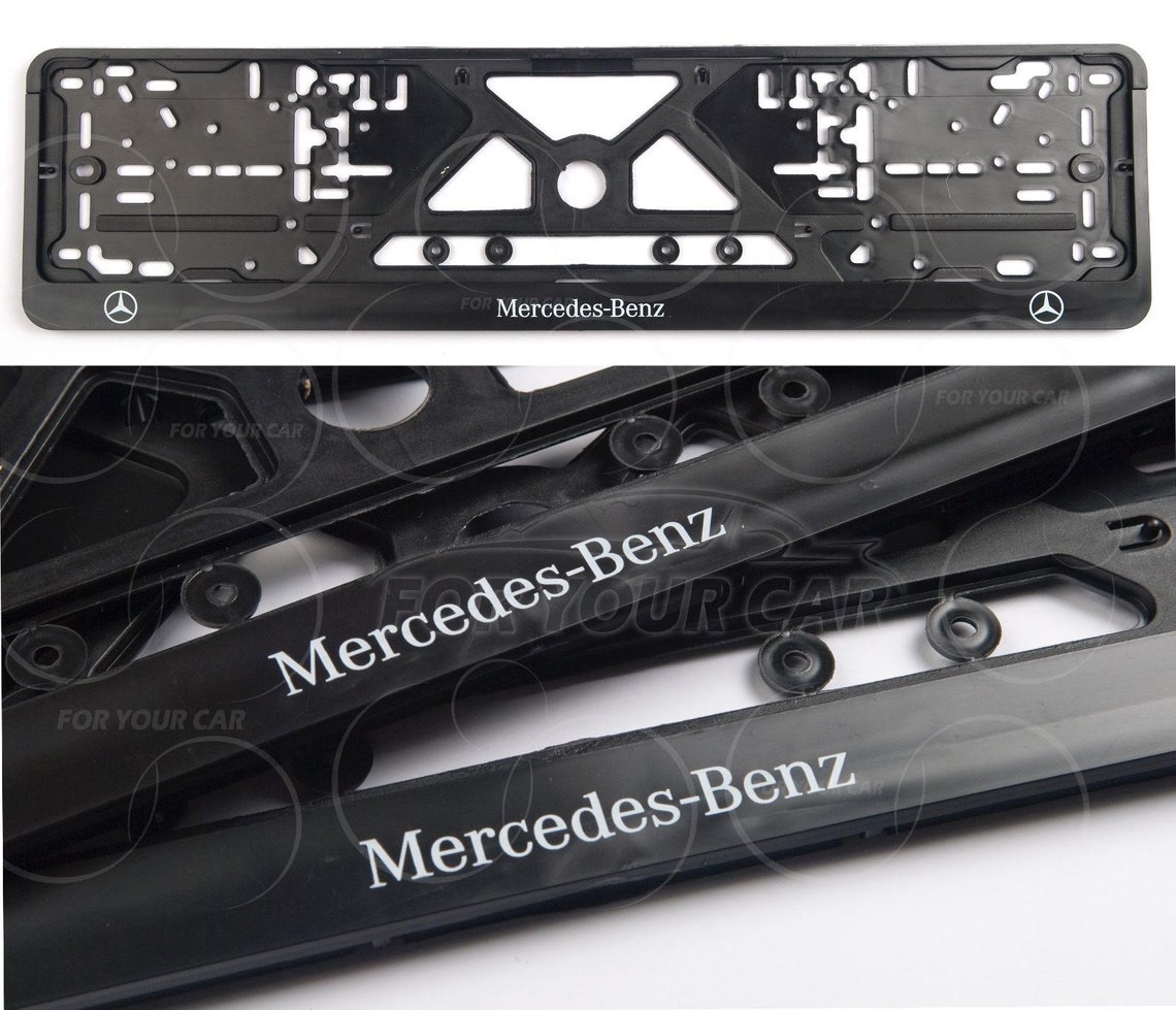 MERCEDES BENZ License plate frame holder for auto European Etsy
