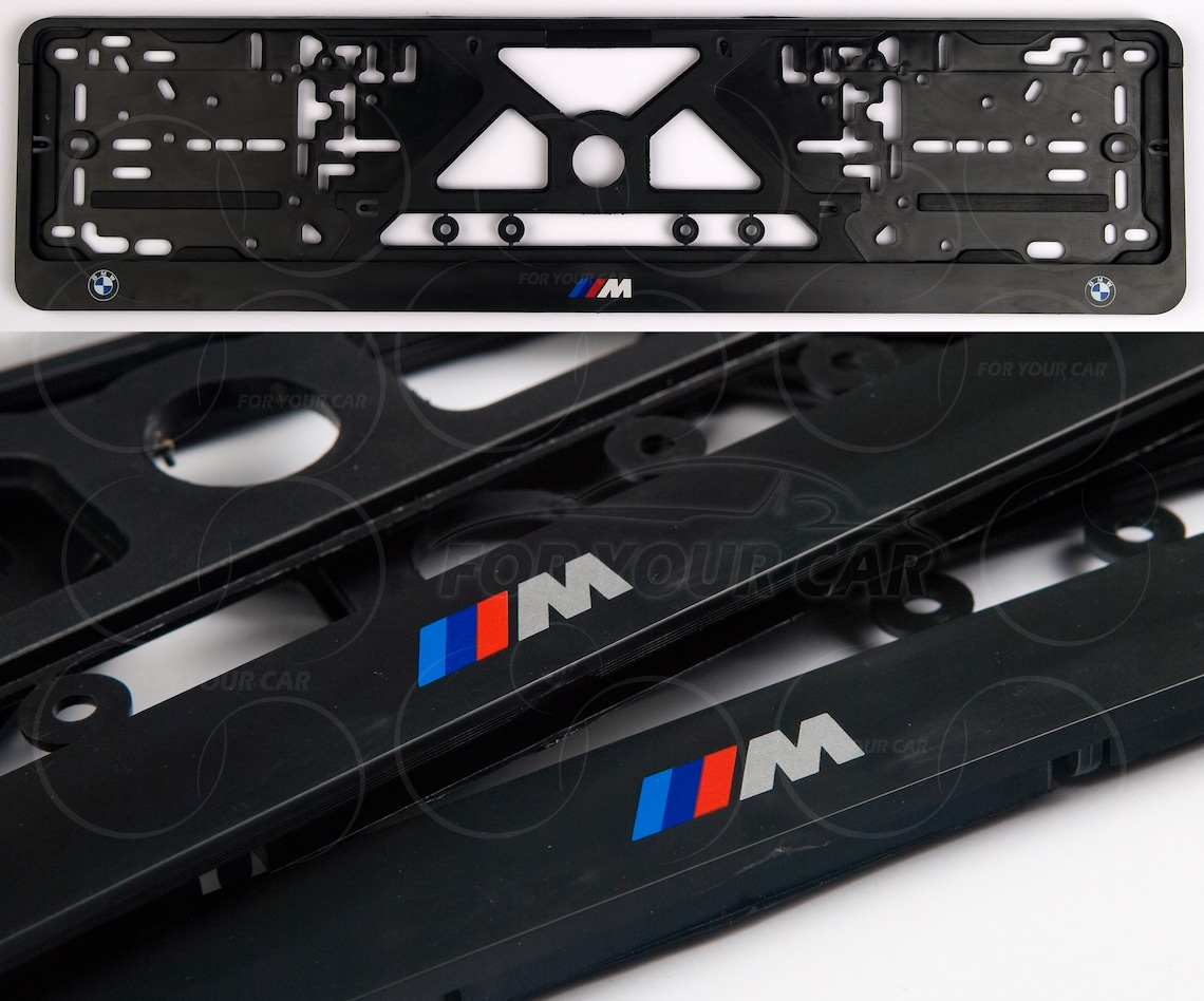 BMW M Sport License Plate Frame Holder for Auto European Size Etsy