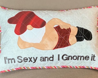 Sexy Gnome pillow cover pattern [Man]