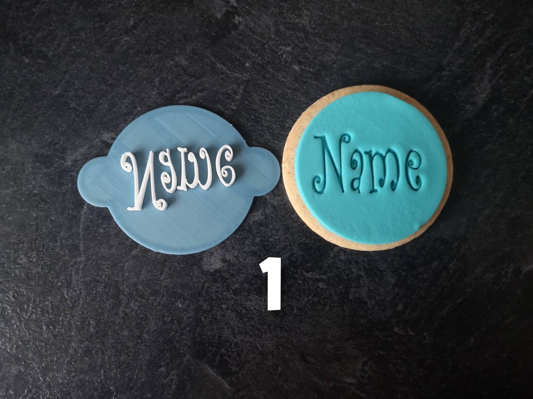 Custom Name Embossed Stamp Personalised Name Stamp for Etsy UK