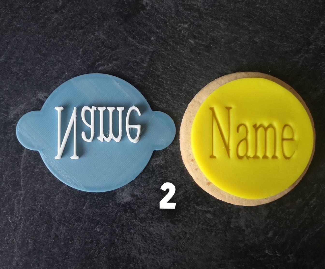 Custom Name Embossed Stamp Personalised Name Stamp for Etsy UK