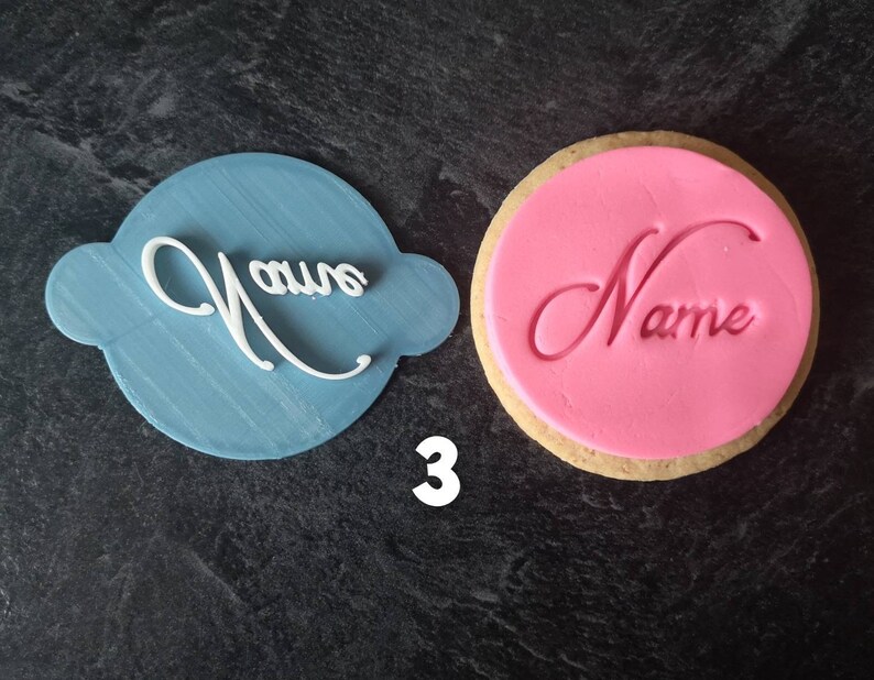 Custom Name Embossed Stamp Personalised Name Stamp for Etsy UK