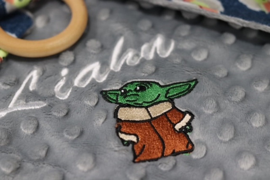 Lovey Blanket Baby Yoda Themed Etsy