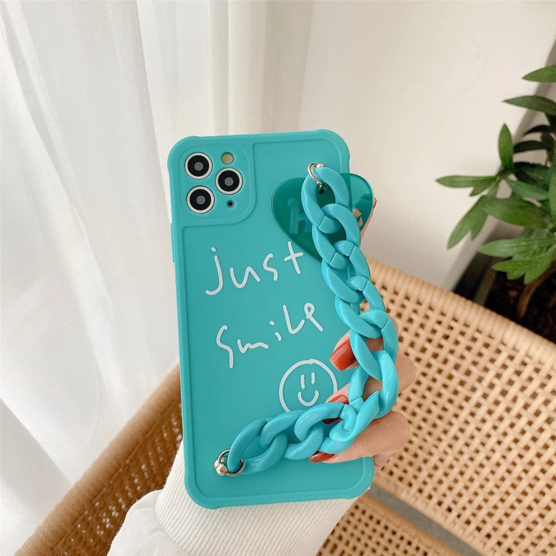 Just Smile Wrist Chain Bracelet Phone Case iPhone 12 11 Pro Etsy