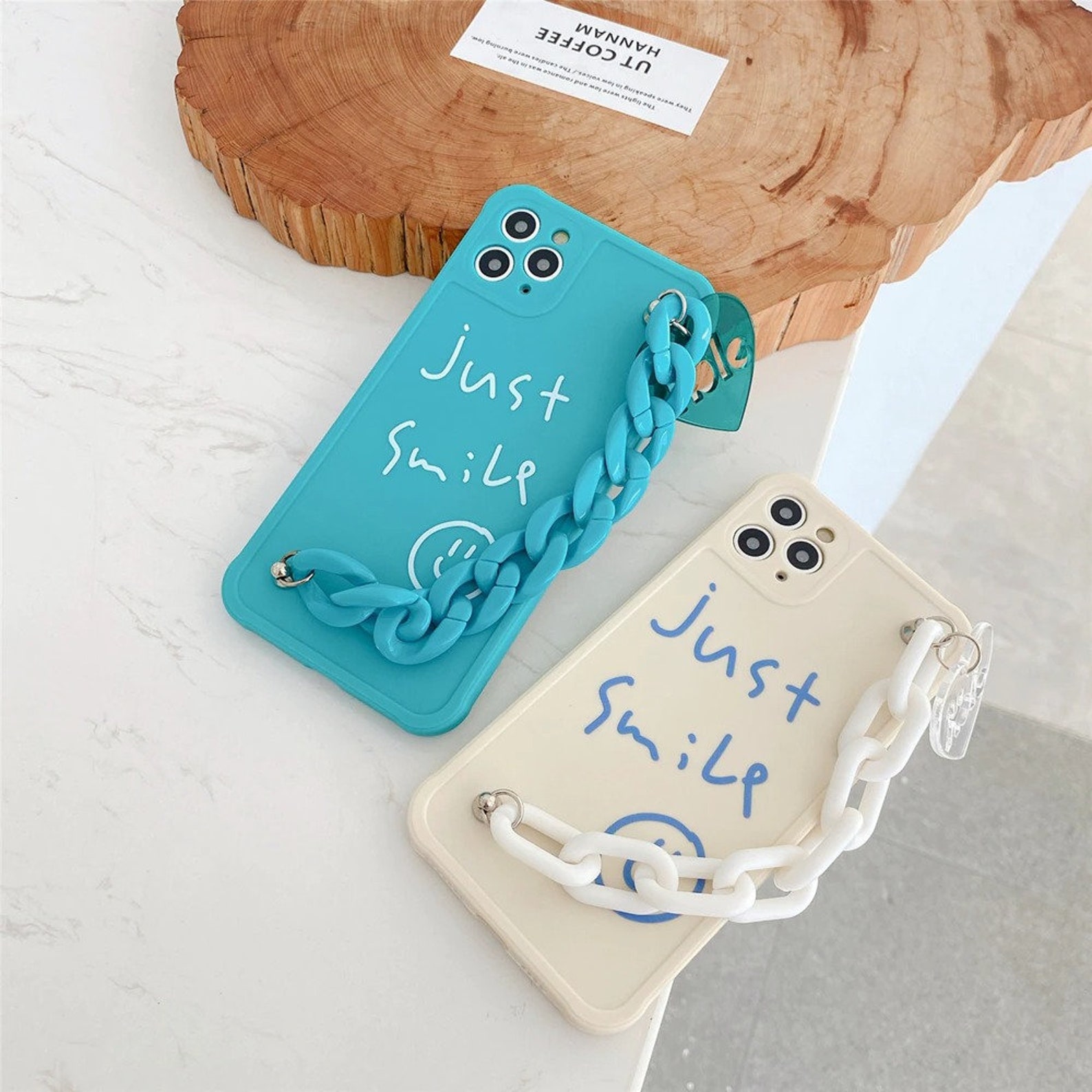 Just Smile Wrist Chain Bracelet Phone Case iPhone 12 11 Pro Etsy