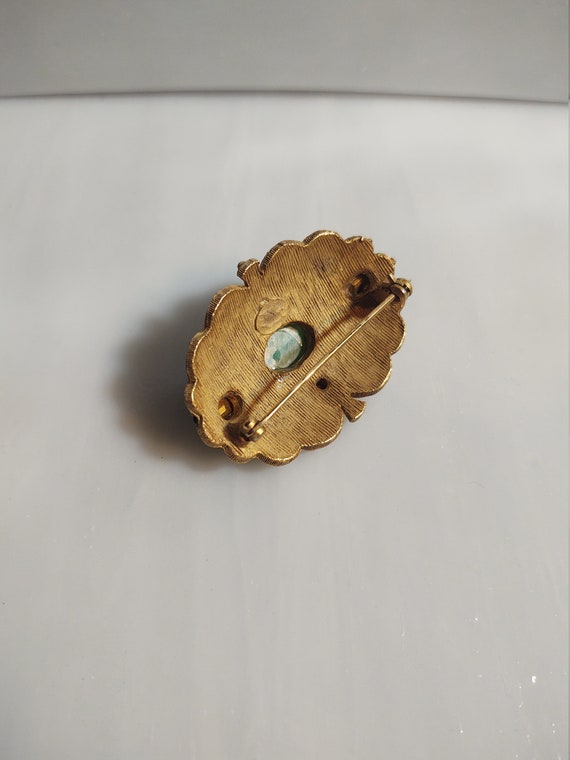 Antique Art Nouveau French Peridot and Turquoise … - image 6