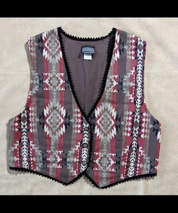 Rough Rider Vintage Vest Western wear size Large