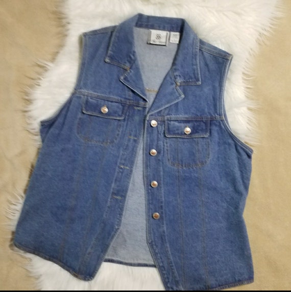 Vintage Jean Vest Bill Blass