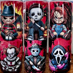Custom horror movie tumbler