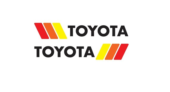Retro TOYOTA Stripes 70’s 80’s Beside Decals Fits on | Etsy