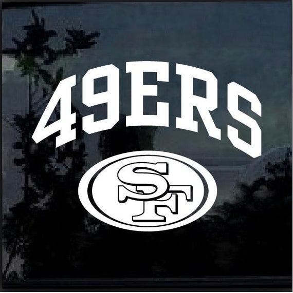San Francisco 49ers Logo Vinyl Decal Etsy