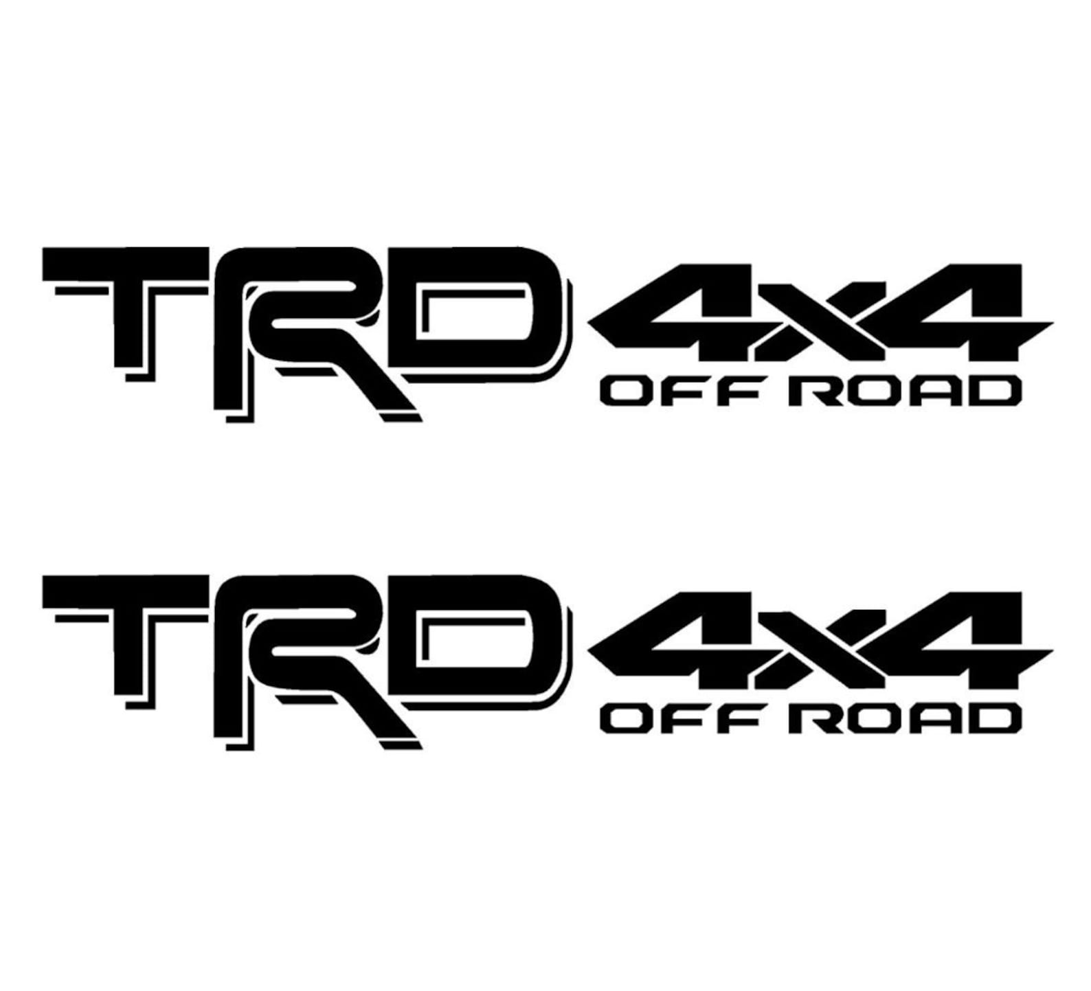 TRD 4x4 Off Road SET OF 2 Decal Toyota Tacoma Tundra Sticker | Etsy