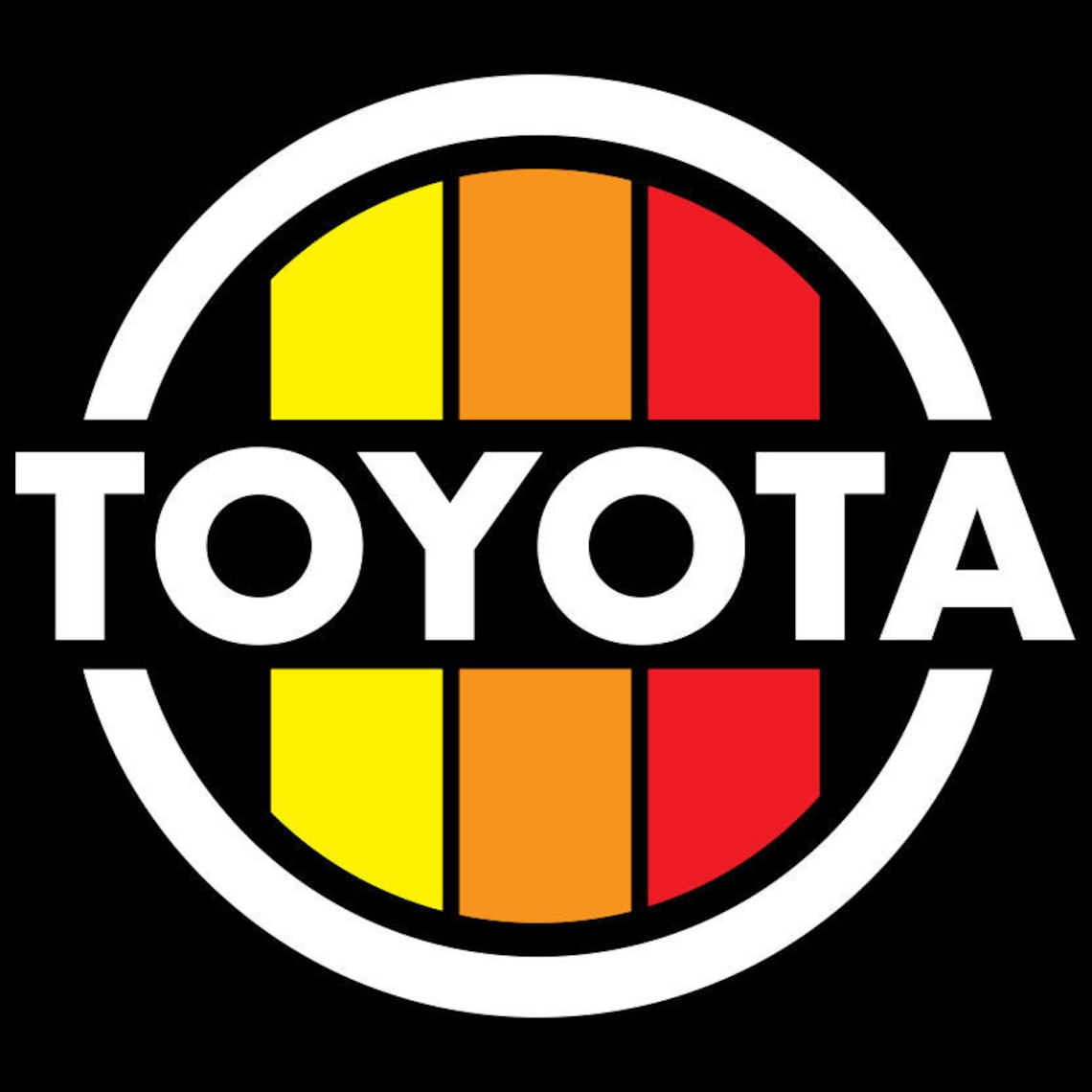 Vintage Toyota DieCut Vinyl Decal Etsy