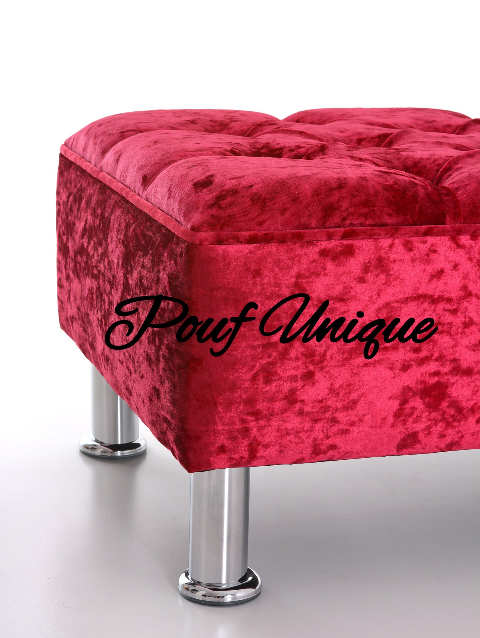 Reposapiés grande otomano mesa de centro Pouffe banco de | Etsy