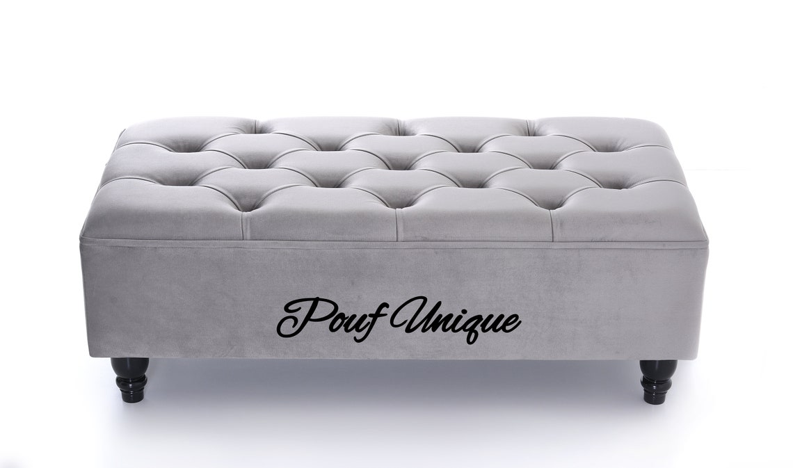 Reposapiés grande otomano mesa de centro Pouffe banco de | Etsy