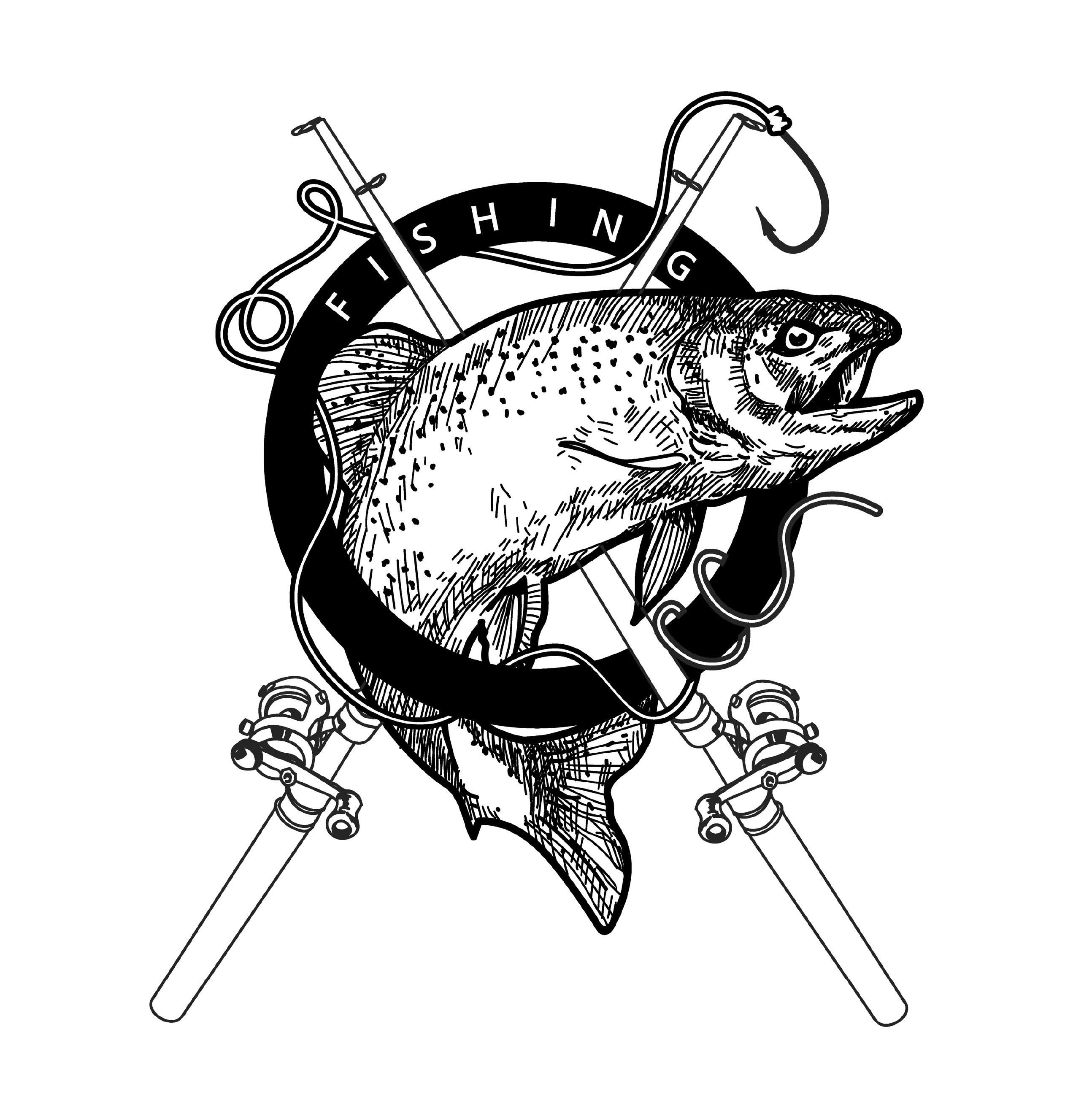 Fishing Coloring Book for Adults Coloring Book for Men | Etsy