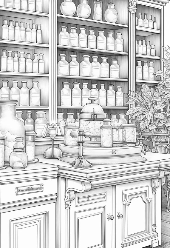 Pharmacy Coloring Pages