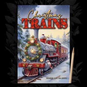 Christmas Trains Coloring Book Printable Trains Coloring Pages ...