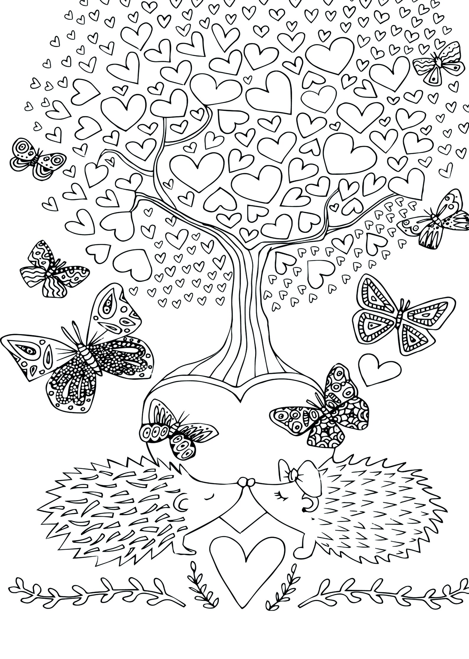Love and Friendship Coloring Book for Teenager Kids and - Etsy
