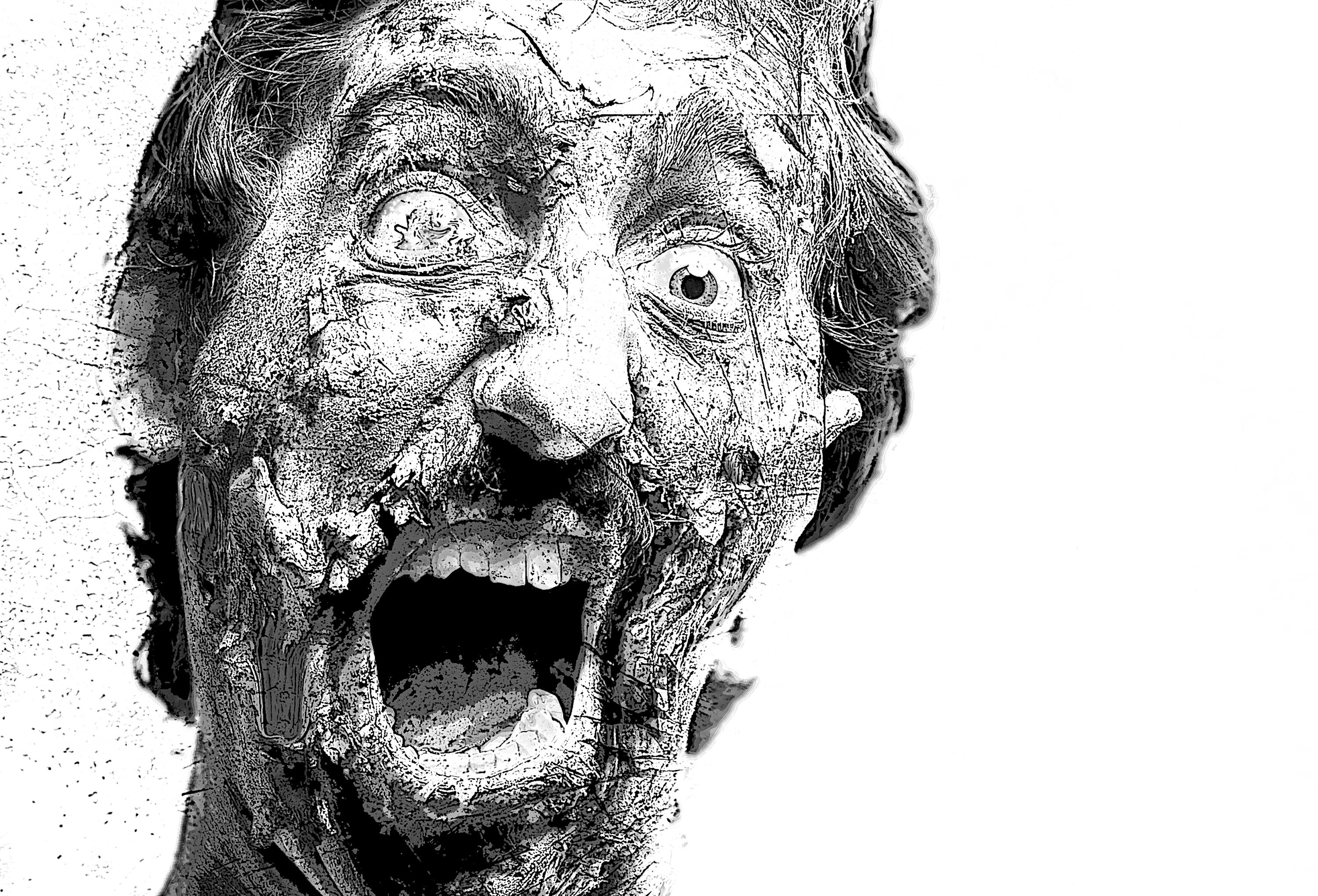 Horror Coloring Book for Adults Greyscale: Halloween coloring | Etsy