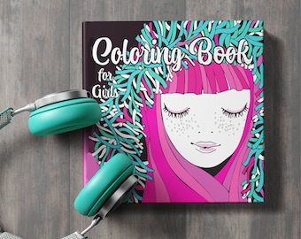 Coloring Book for Girls: coloring book for Girls age 10 up | zentangle coloring book for teenagers | activity book for girls |8,5x8,5" |70 p