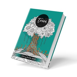 Trees - Coloring Book for Adults - Adult Coloring Book Nature | Tree Coloring Book |  Forest Coloring | A4 | 8,27"x11,69" | 60P Softcover