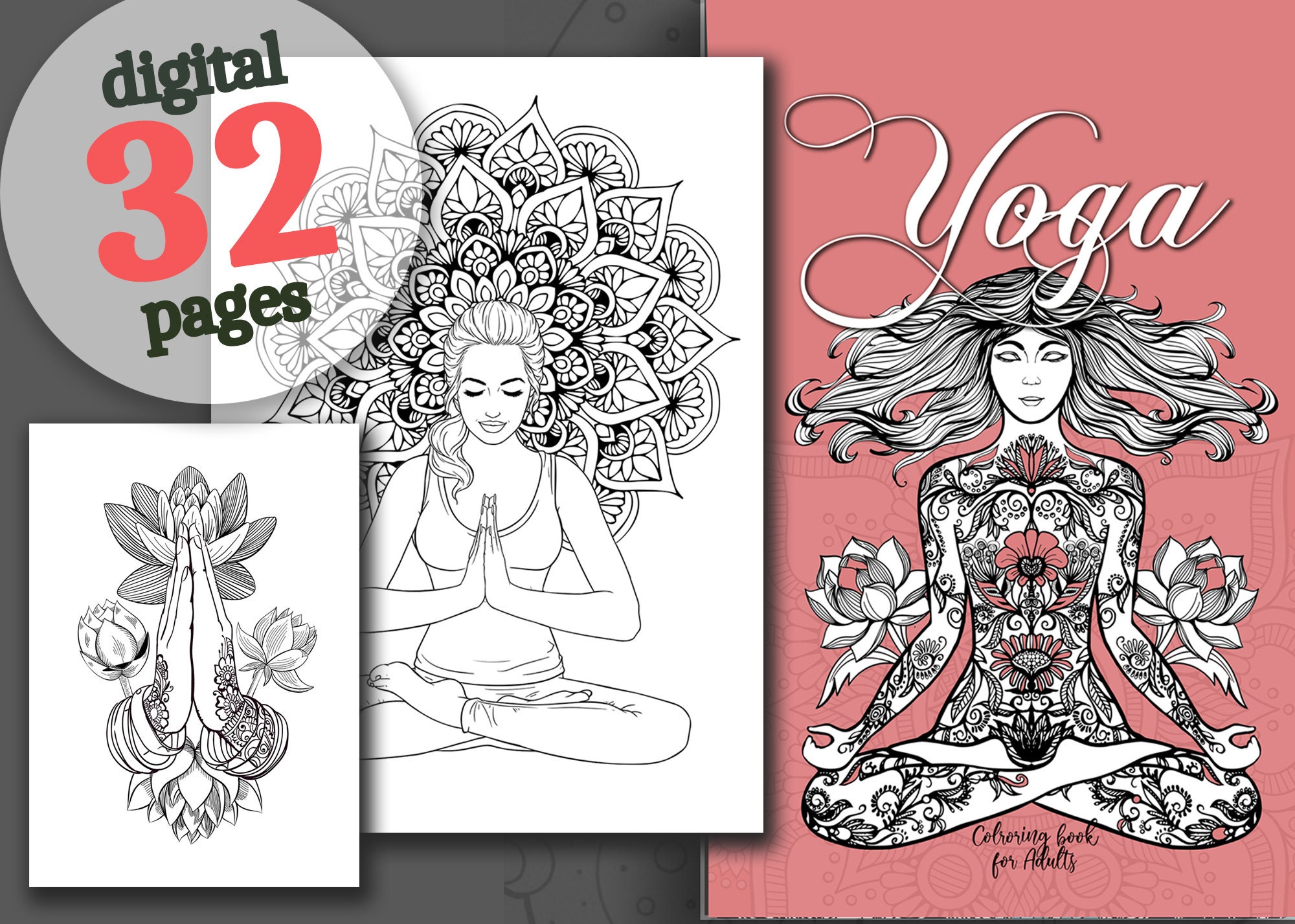 Forest Goddess Coloring Book for Adults Grayscale Goddess Coloring Book  Coloring Book Forest Grayscale beautiful Forest Shaman A4 66P 
