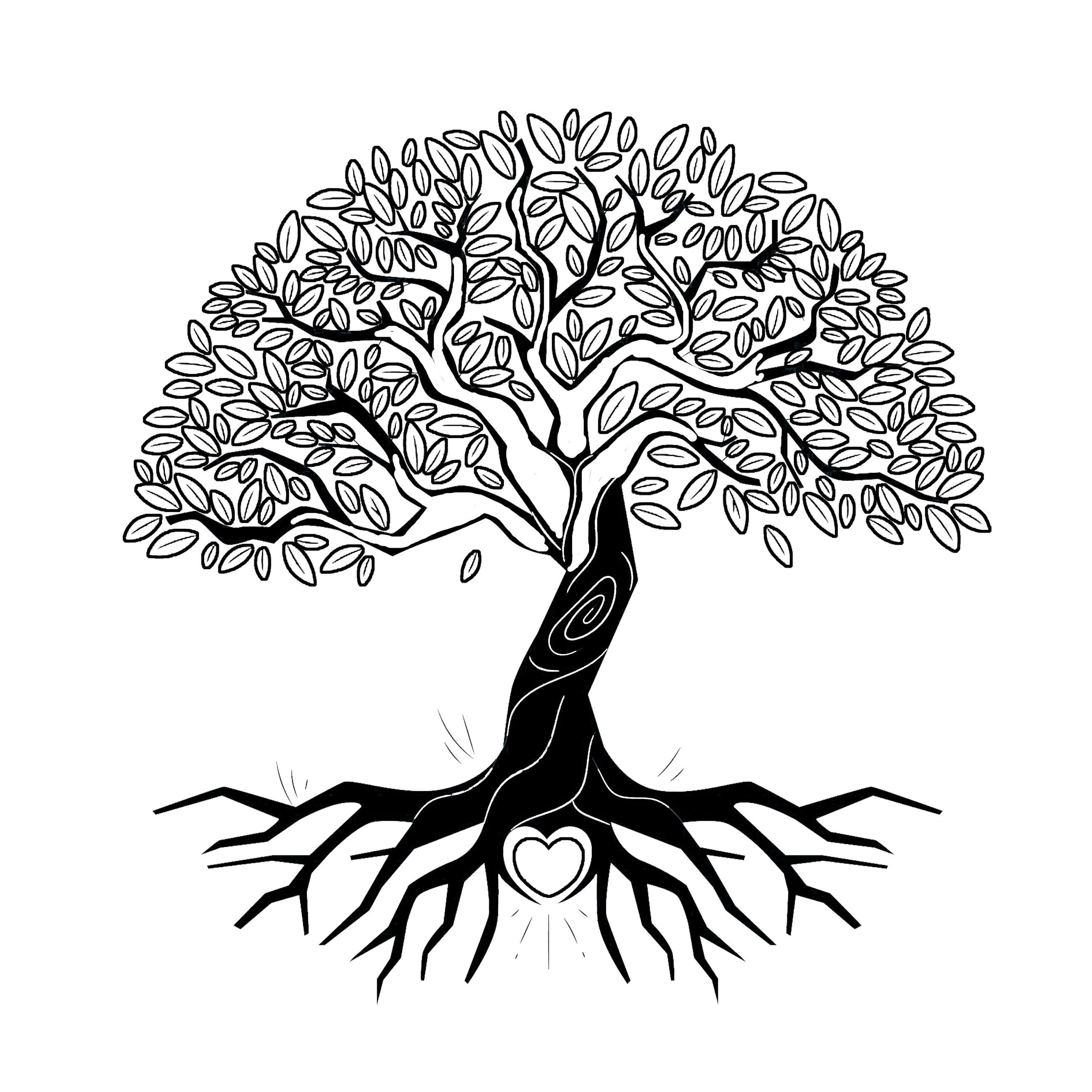 Tree of Life Coloring Book for Adults Tree Coloring Book for - Etsy