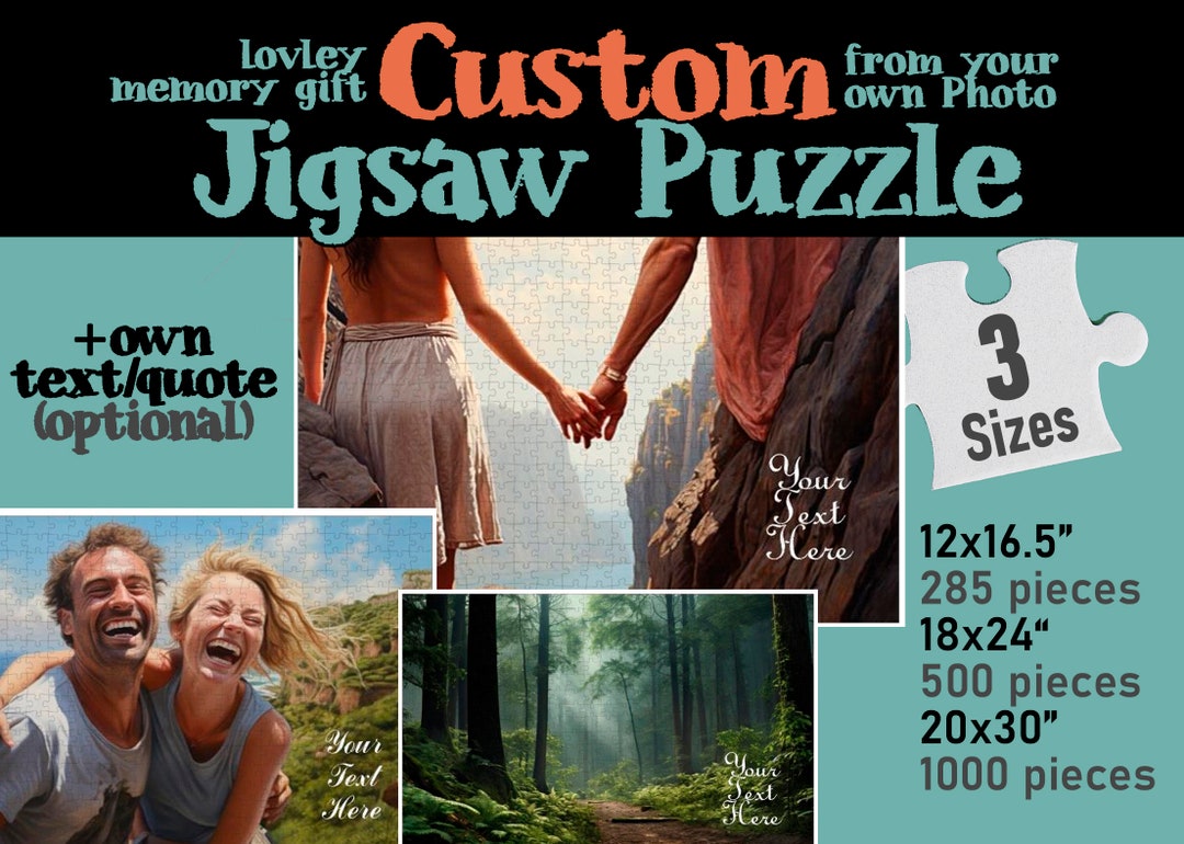 Custom Jigsaw Puzzle Jigsaw From Your Own Photo 3 Sizes 285/500/1000