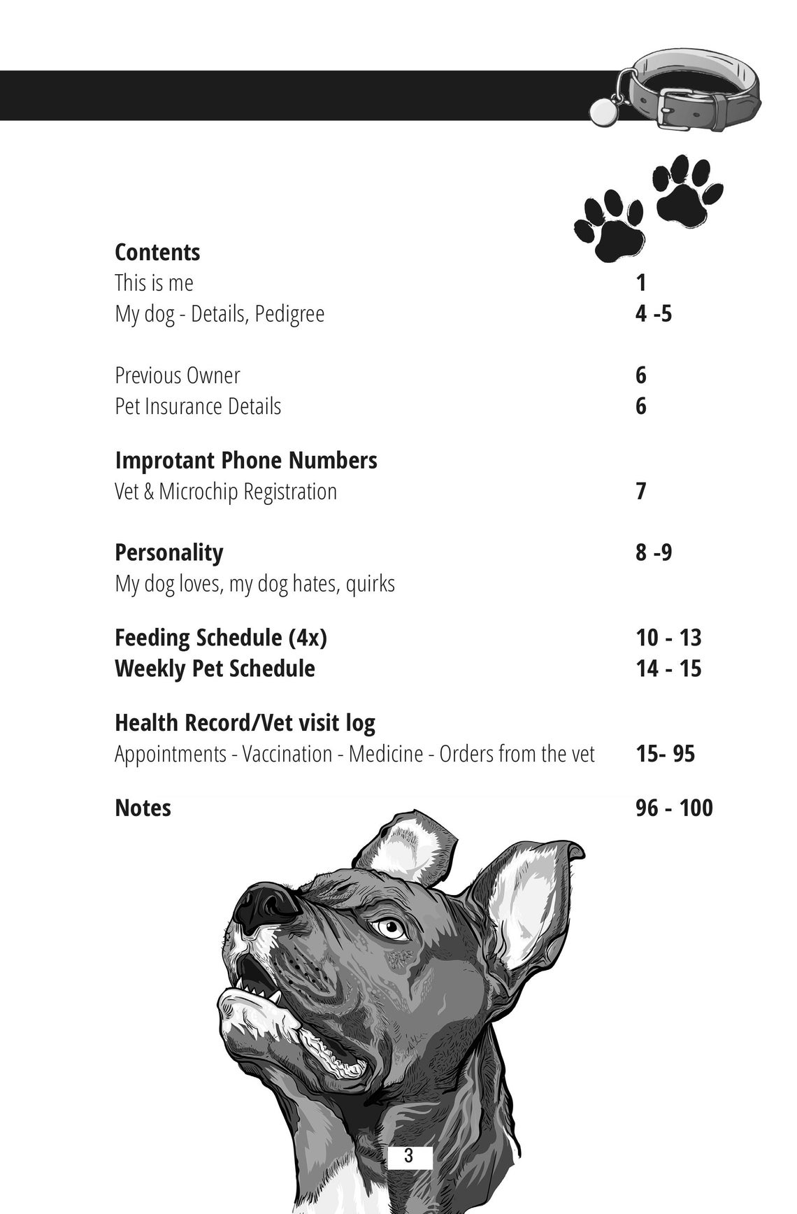 Dog Health Record Puppy Shots Vaccination Record Important Etsy