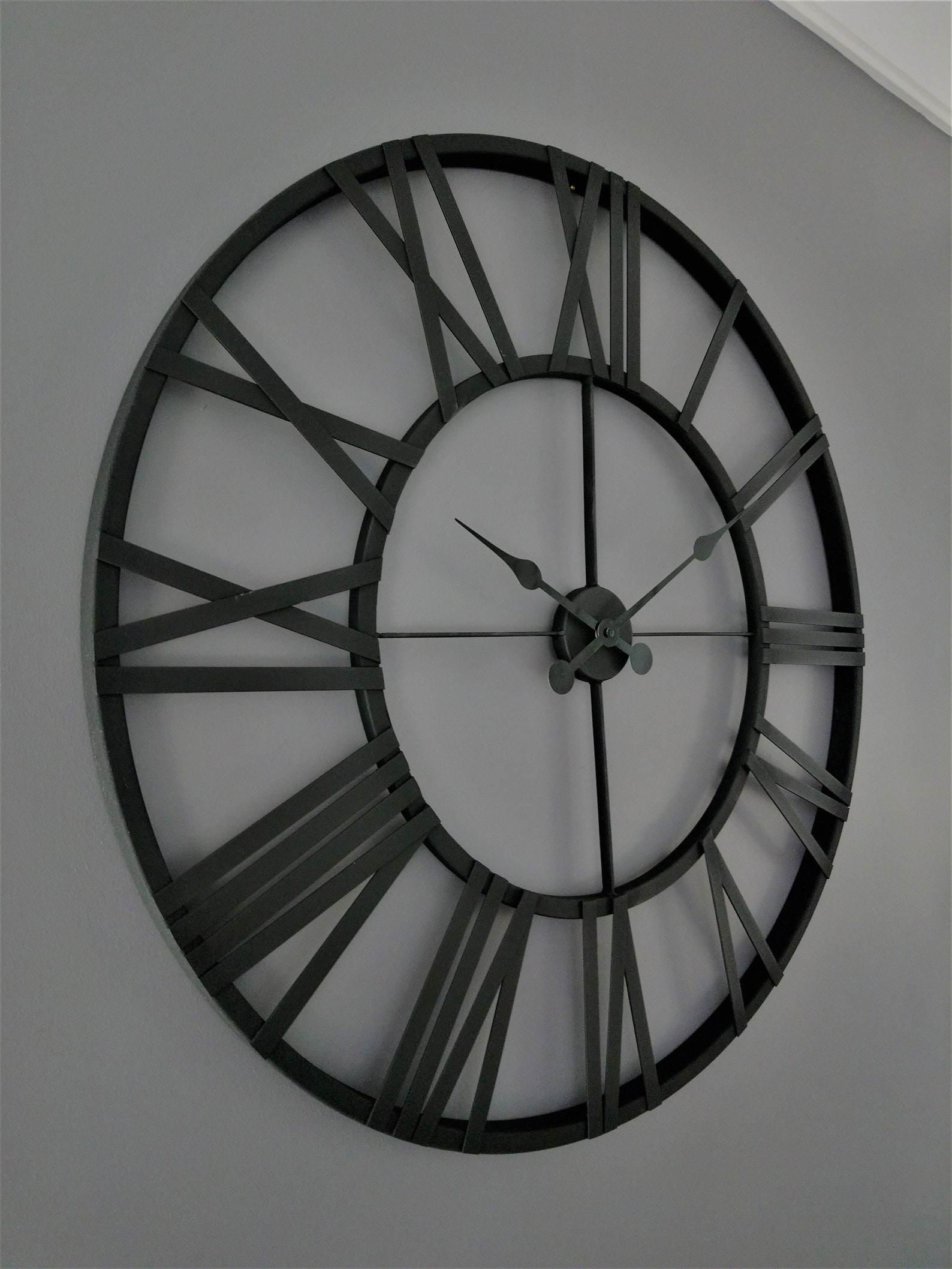 Extra Large Metal Wall Clock Oversized 48 Inch Farmhouse Wall Etsy