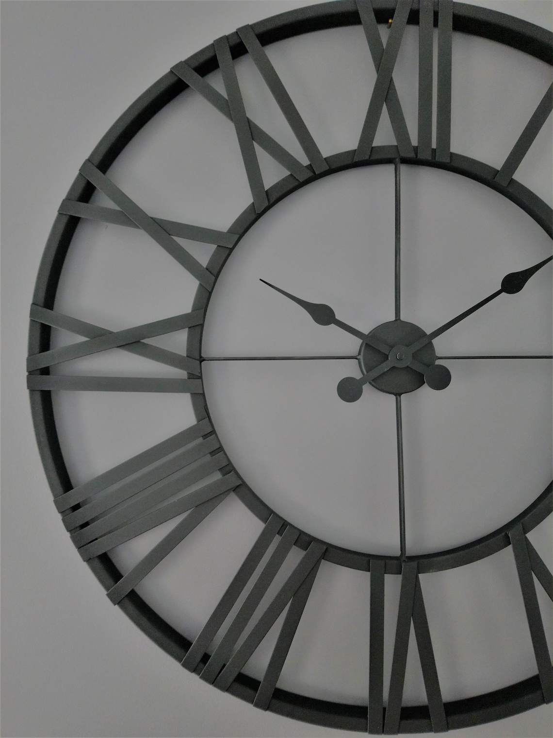 Extra Large Metal Wall Clock Oversized 40 Inch Farmhouse Wall Etsy