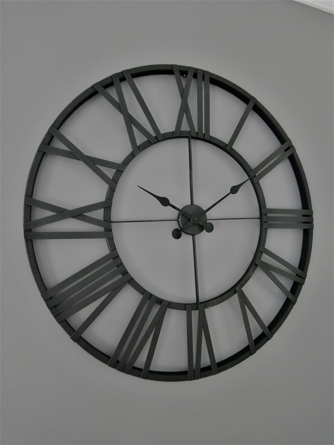 Extra Large Metal Wall Clock Oversized 40 Inch Farmhouse Wall Etsy
