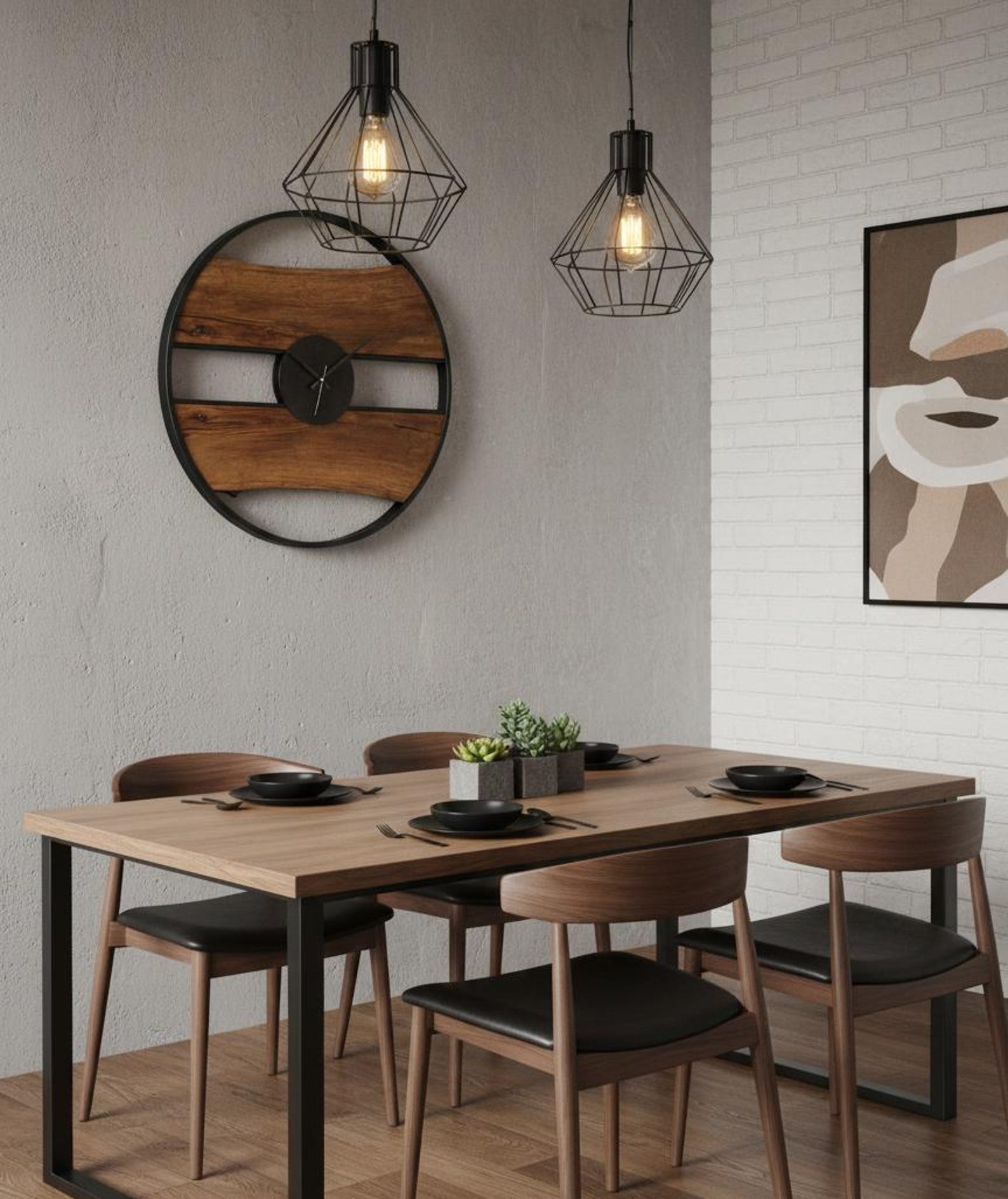 Snapshot of Industrial Wood And Metal Decor