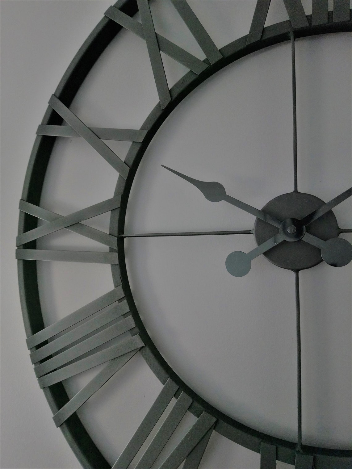 Extra Large Metal Wall Clock Oversized 40 Inch Farmhouse Wall Etsy