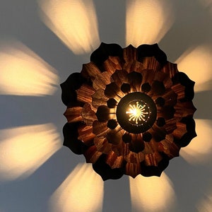 Small Black Pendant Light, Small Chandelier Vintage, Small Lamps, Small Vintage Lamp, Hanging Lanterns, Flower Ceiling Light, Cool Lamp Wood
