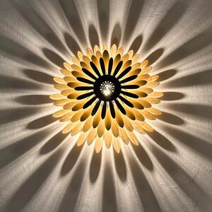 Mindfulness Lamp Shades, Home Yoga Studio Lamp, Meditation Lights, Meditation Lamp, Gifts for Yoga Lovers, Hygee Lighting, Wooden Mandala