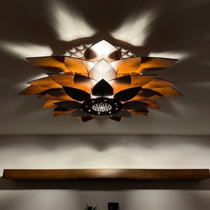 Ceiling Light Living Room, Living Room Lighting, Hanging Lights, Hanging Lamps for Living Room, Shadow Casting Unique Ceiling Light Fixture