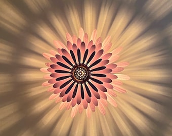 Meditation Room Lighting, Meditation Lamp, Yoga Lamp, Gifts for Yoga Lover, Meaningful Gifts for Her, Unique Ceiling Light, Shadow Lamp