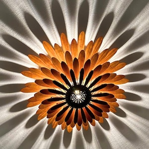 Bedroom Ceiling Lighting, Nursery Lamp Girl, Girls Bedroom Lamp, Hanging Lights for Girls Bedroom, Decorative Light bedroom, Orange Daisy