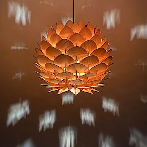 Shadow Lamp, Night Lamp, Aesthetic Lamp Shade, Mood Lighting, Aesthetic Led Lights, Flower Pendant Light, Colorful Night Light, Vintage Lamp