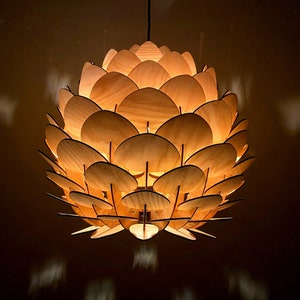 Pendent Light, Hanging Lights, Pendant Chandelier Lighting, Wood Lamp, Hanging Light Fixture, Hanging Pendant Light, Wooden Pendant Light